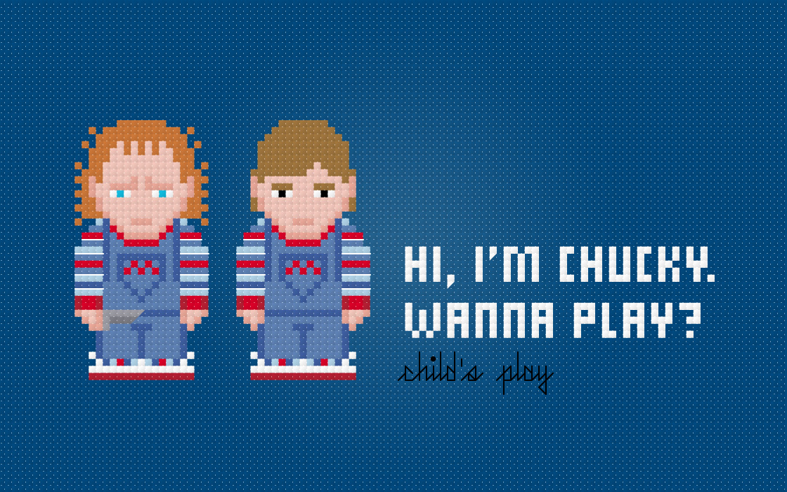 Child's Play - Chucky and Andy Cross-Stitch Pattern